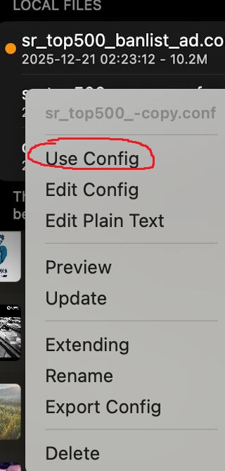 导入规则后点击使用该规则